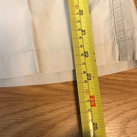 Tribal Womens Bermuda Cargo Shorts Sz 4 Beige  Cotton Lightweight Casual Summer - Picture 12 of 12